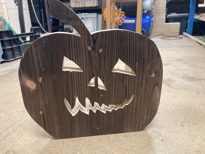 Holzkürbis, Kürbis aus Holz