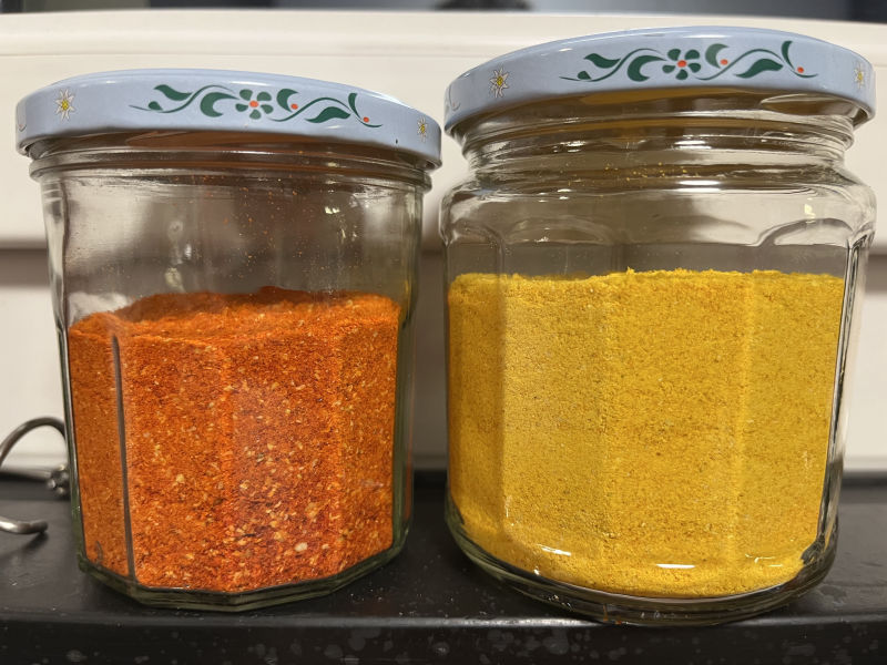 Habanero gelb Habanero rot Chilipulver